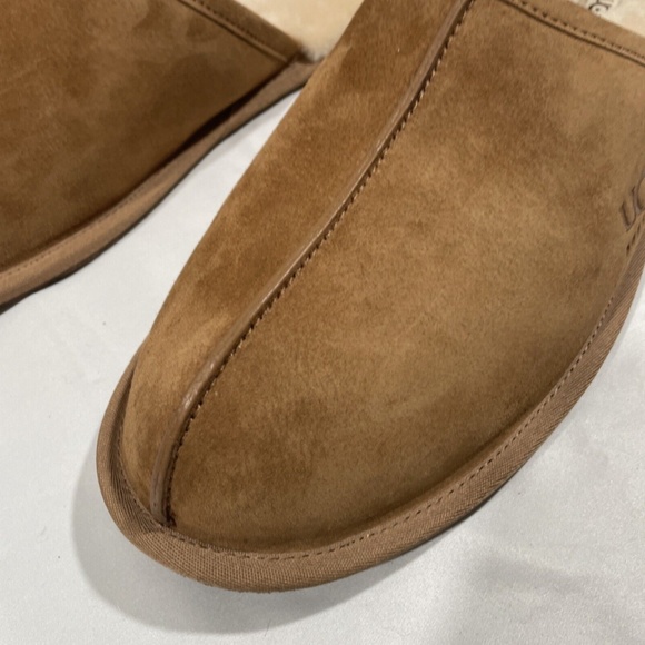 NEW‎ $90 UGG [ Men size 18 US ] Scuff Slipper Shoes in Chestnut Suede - Picture 6 of 16